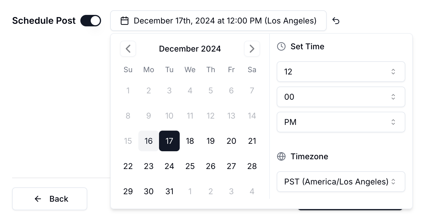Schedule Posts