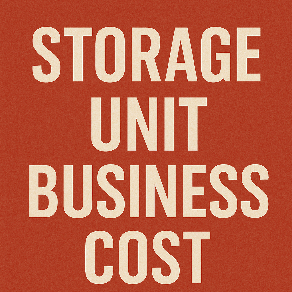 Storage Unit Business Cost